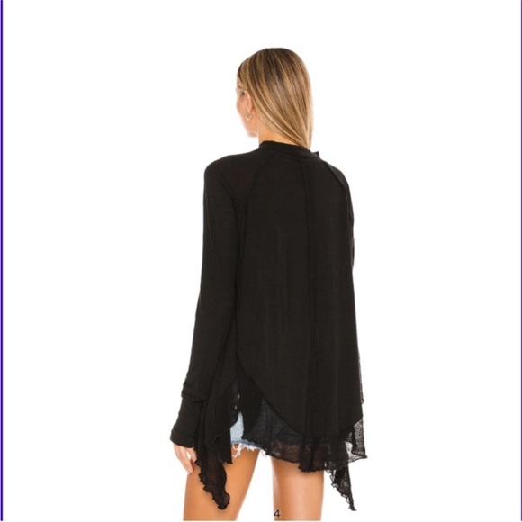 Free People We The Free starlight tee in washed black, size S. Runs large. - Picture 2 of 3